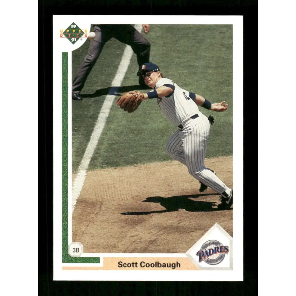 1991 Upper Deck Final Edition #37 Scott Coolbaugh EX Excellent San Diego Padres Baseball Card  Image 1