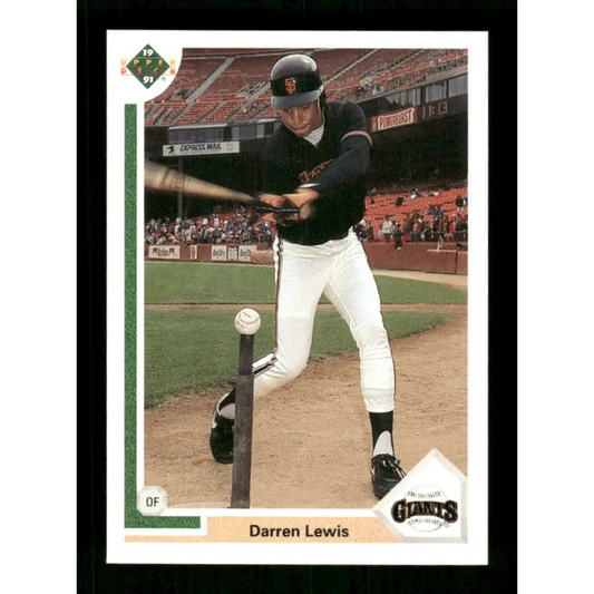 1991 Upper Deck Final Edition #38 Darren Lewis EX Excellent San Francisco Giants Baseball Card  Image 1