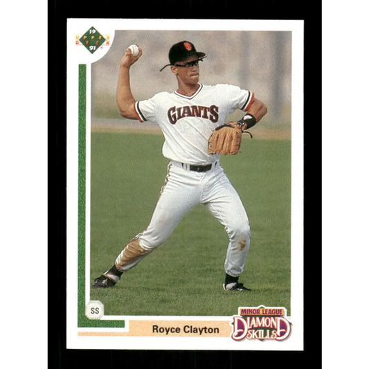 1991 Upper Deck Final Edition #4 Royce Clayton EX Excellent San Francisco Giants Baseball Card  Image 1