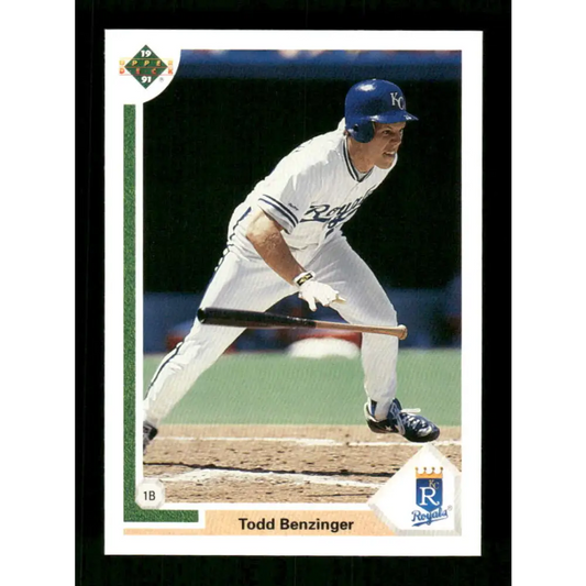 1991 Upper Deck Final Edition #41 Todd Benzinger EX Excellent Kansas City Royals Baseball Card  Image 1