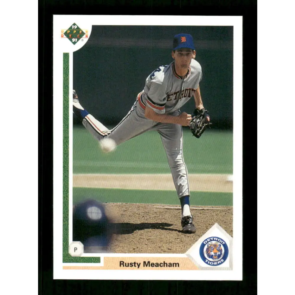 1991 Upper Deck Final Edition #44 Rusty Meacham EX Excellent RC Rookie Detroit Tigers Baseball Card  Image 1