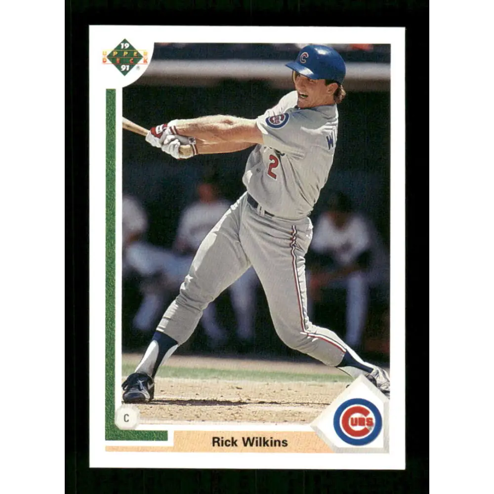 1991 Upper Deck Final Edition #46 Rick Wilkins EX Excellent RC Rookie Chicago Cubs Baseball Card  Image 1