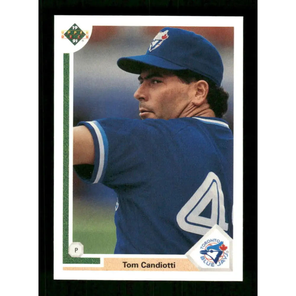1991 Upper Deck Final Edition #49 Tom Candiotti EX Excellent Toronto Blue Jays Baseball Card  Image 1
