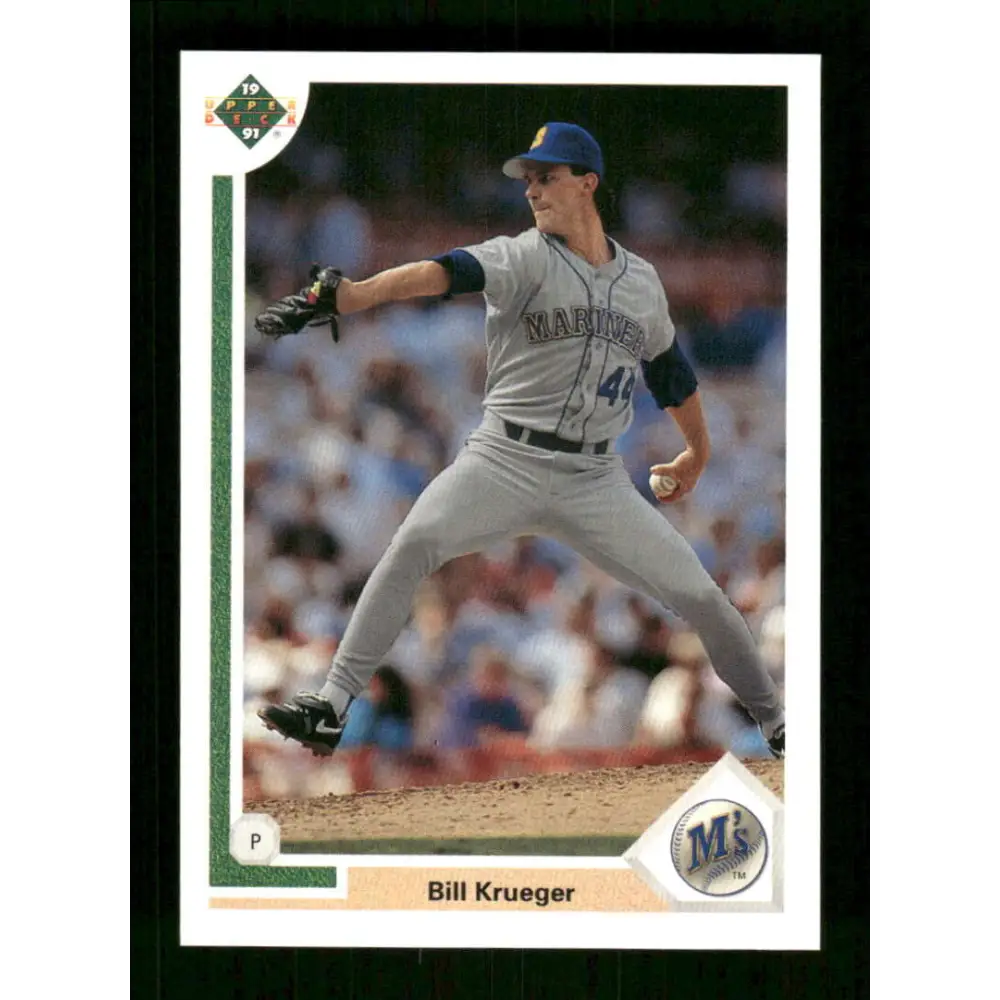 1991 Upper Deck Final Edition #60 Bill Krueger EX Excellent Seattle Mariners Baseball Card  Image 1
