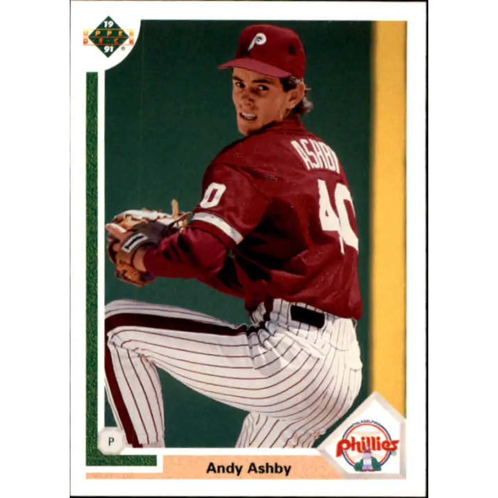 1991 Upper Deck Final Edition #64 Andy Ashby EX Excellent RC Rookie Philadelphia Phillies Baseball Card  Image 1