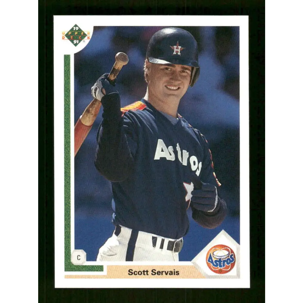 1991 Upper Deck Final Edition #68 Scott Servais EX Excellent RC Rookie Houston Astros Baseball Card  Image 1
