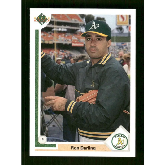 1991 Upper Deck Final Edition #69 Ron Darling EX Excellent Oakland Athletics Baseball Card  Image 1