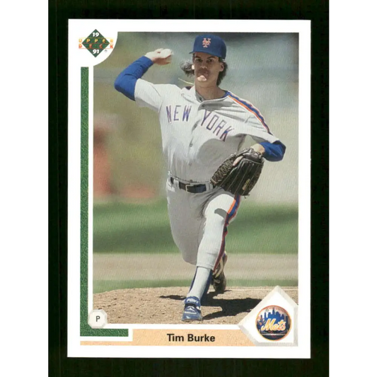 1991 Upper Deck Final Edition #70 Tim Burke EX Excellent New York Mets Baseball Card  Image 1