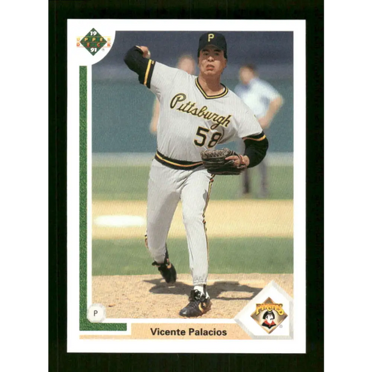 1991 Upper Deck Final Edition #71 Vicente Palacios EX Excellent Pittsburgh Pirates Baseball Card  Image 1