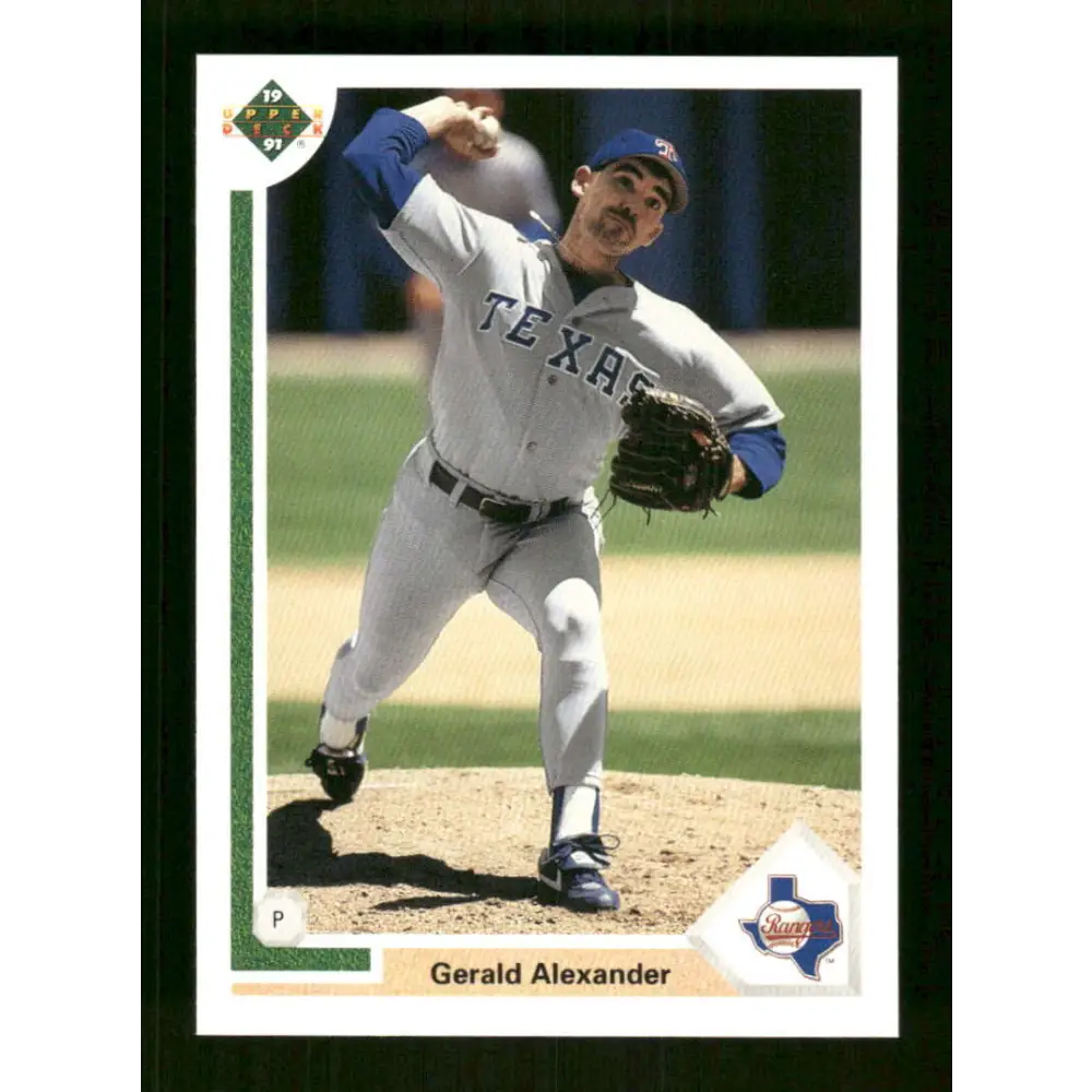 1991 Upper Deck Final Edition #72 Gerald Alexander EX Excellent RC Rookie Texas Rangers Baseball Card  Image 1