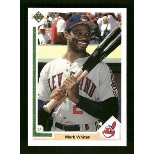 1991 Upper Deck Final Edition #75 Mark Whiten EX Excellent Cleveland Indians Baseball Card  Image 1