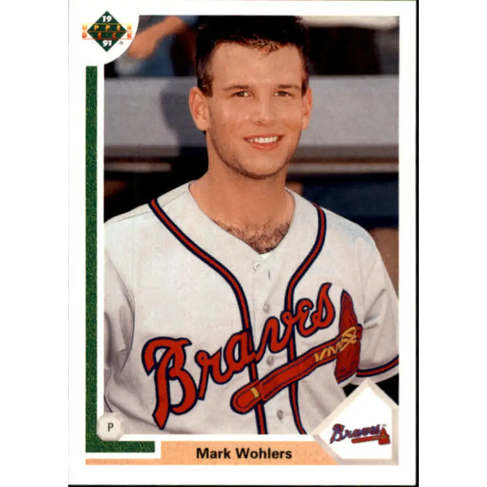 1991 Upper Deck Final Edition #77 Mark Wohlers EX Excellent RC Rookie Atlanta Braves Baseball Card  Image 1