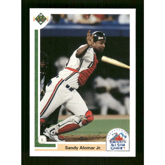 1991 Upper Deck Final Edition #81 Sandy Alomar Jr. EX Excellent Cleveland Indians Baseball Card  Image 1