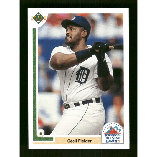 1991 Upper Deck Final Edition #82 Cecil Fielder EX Excellent Detroit Tigers Baseball Card  Image 1