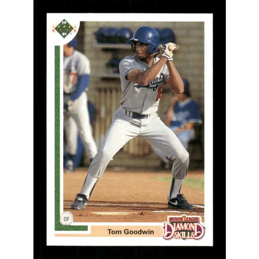 1991 Upper Deck Final Edition #9 Tom Goodwin EX Excellent Los Angeles Dodgers Baseball Card  Image 1