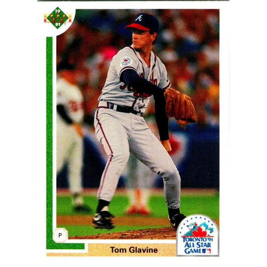 1991 Upper Deck Final Edition #90 Tom Glavine EX Excellent Atlanta Braves Baseball Card  Image 1