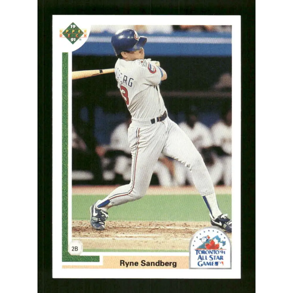 1991 Upper Deck Final Edition #93 Ryne Sandberg EX Excellent Chicago Cubs Baseball Card  Image 1