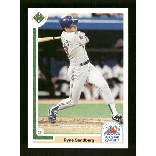 1991 Upper Deck Final Edition #93 Ryne Sandberg EX Excellent Chicago Cubs Baseball Card  Image 1