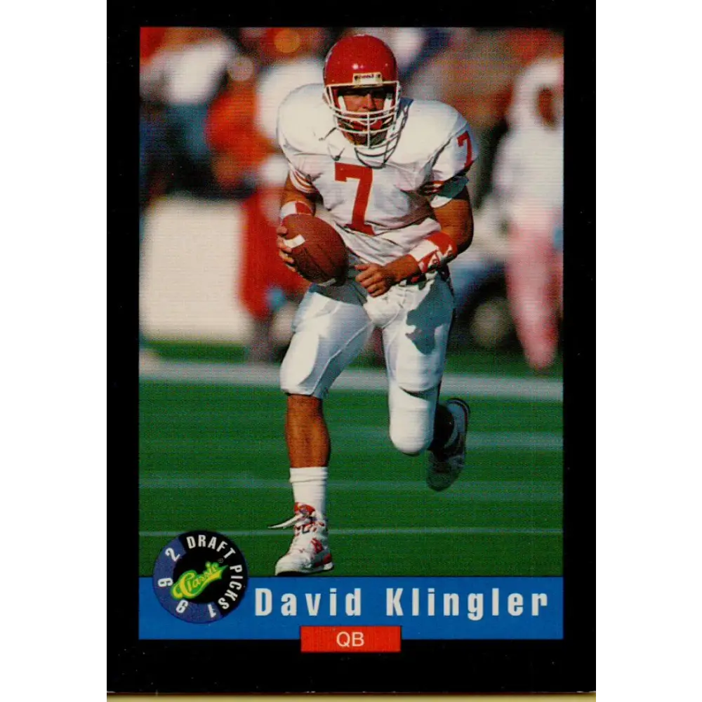 1992 Classic #2 David Klingler NM-MT Cincinnati Bengals Football Card Image 1