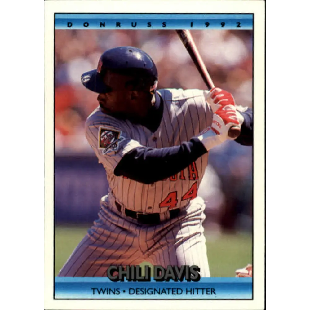 1992 Donruss #115 Chili Davis NM-MT Minnesota Twins Baseball Card Image 1