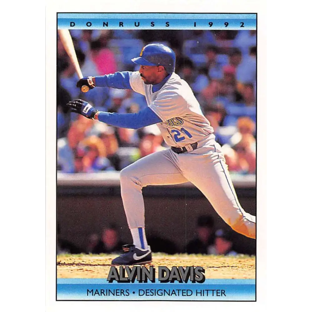 1992 Donruss #124 Alvin Davis NM-MT Seattle Mariners Baseball Card Image 1