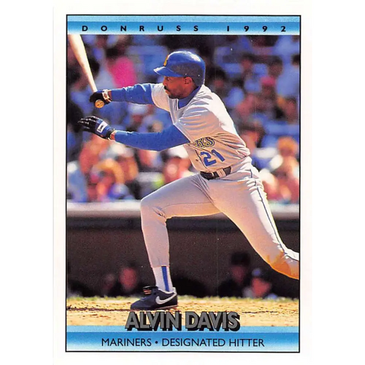 1992 Donruss #124 Alvin Davis NM-MT Seattle Mariners Baseball Card Image 1