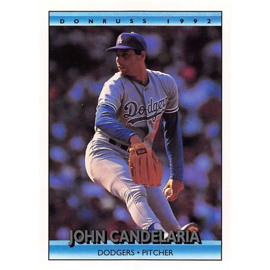 1992 Donruss #125 John Candelaria NM-MT Los Angeles Dodgers Baseball Card Image 1