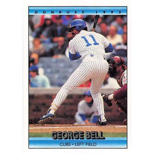 1992 Donruss #127 George Bell NM-MT Chicago Cubs Baseball Card Image 1
