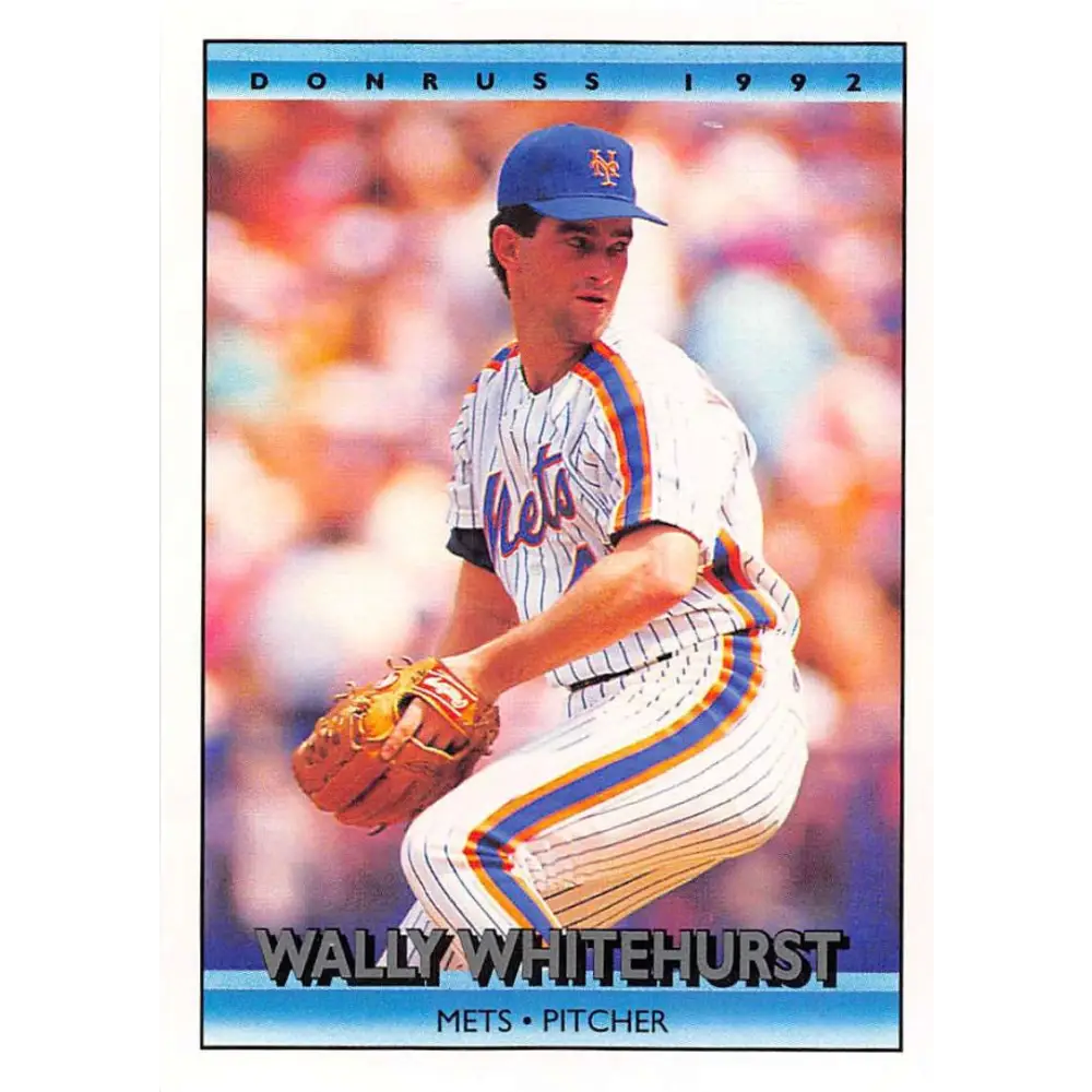 1992 Donruss #134 Wally Whitehurst NM-MT New York Mets Baseball Card Image 1