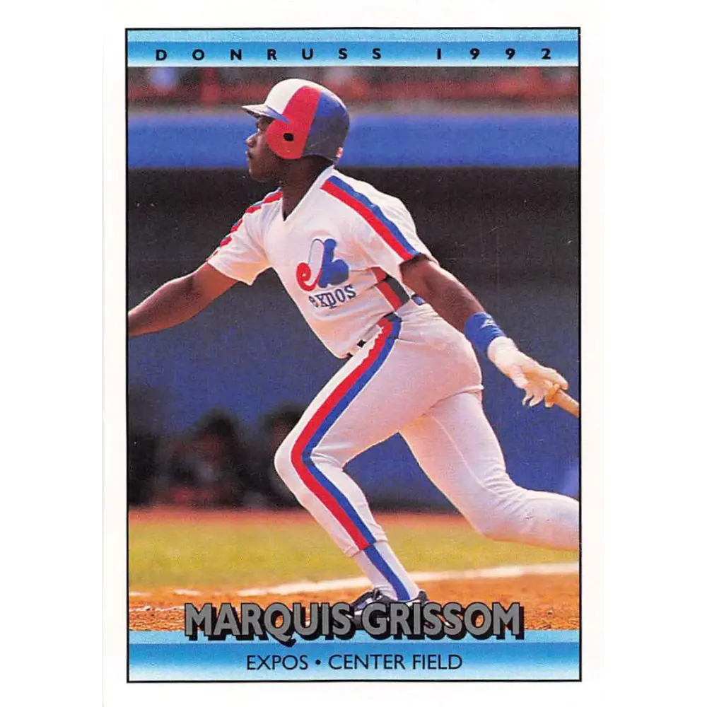 1992 Donruss #137 Marquis Grissom NM-MT Montreal Expos Baseball Card Image 1