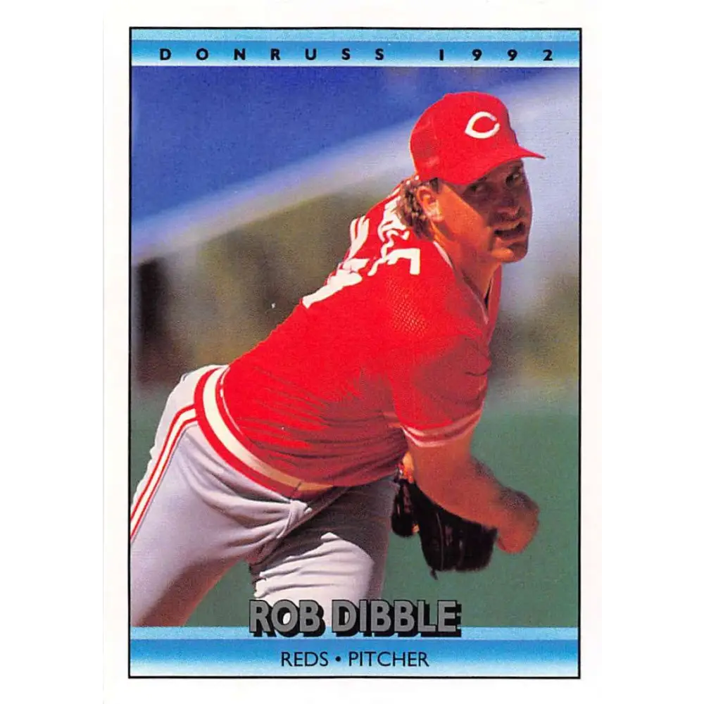 1992 Donruss #139 Rob Dibble NM-MT Cincinnati Reds Baseball Card Image 1
