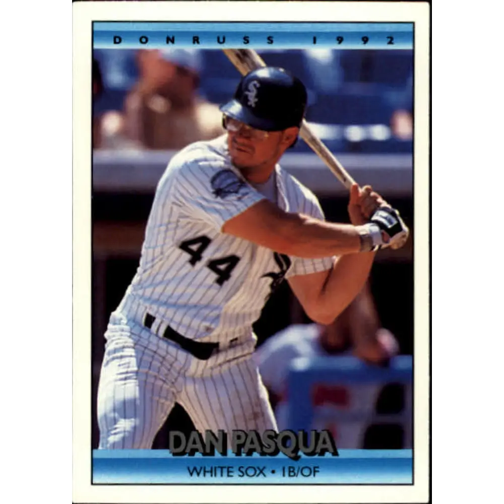 1992 Donruss #142 Dan Pasqua NM-MT Chicago White Sox Baseball Card Image 1