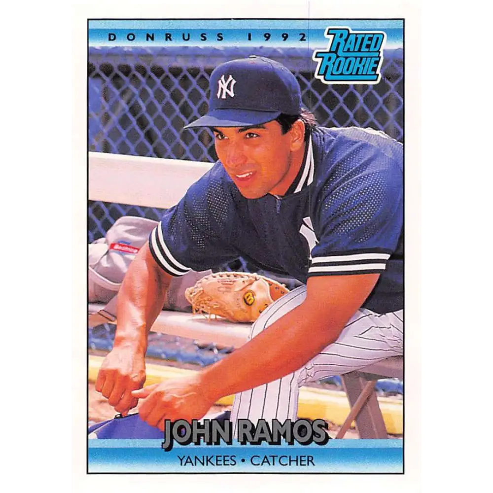 1992 Donruss #15 John Ramos RR NM-MT New York Yankees Baseball Card Image 1