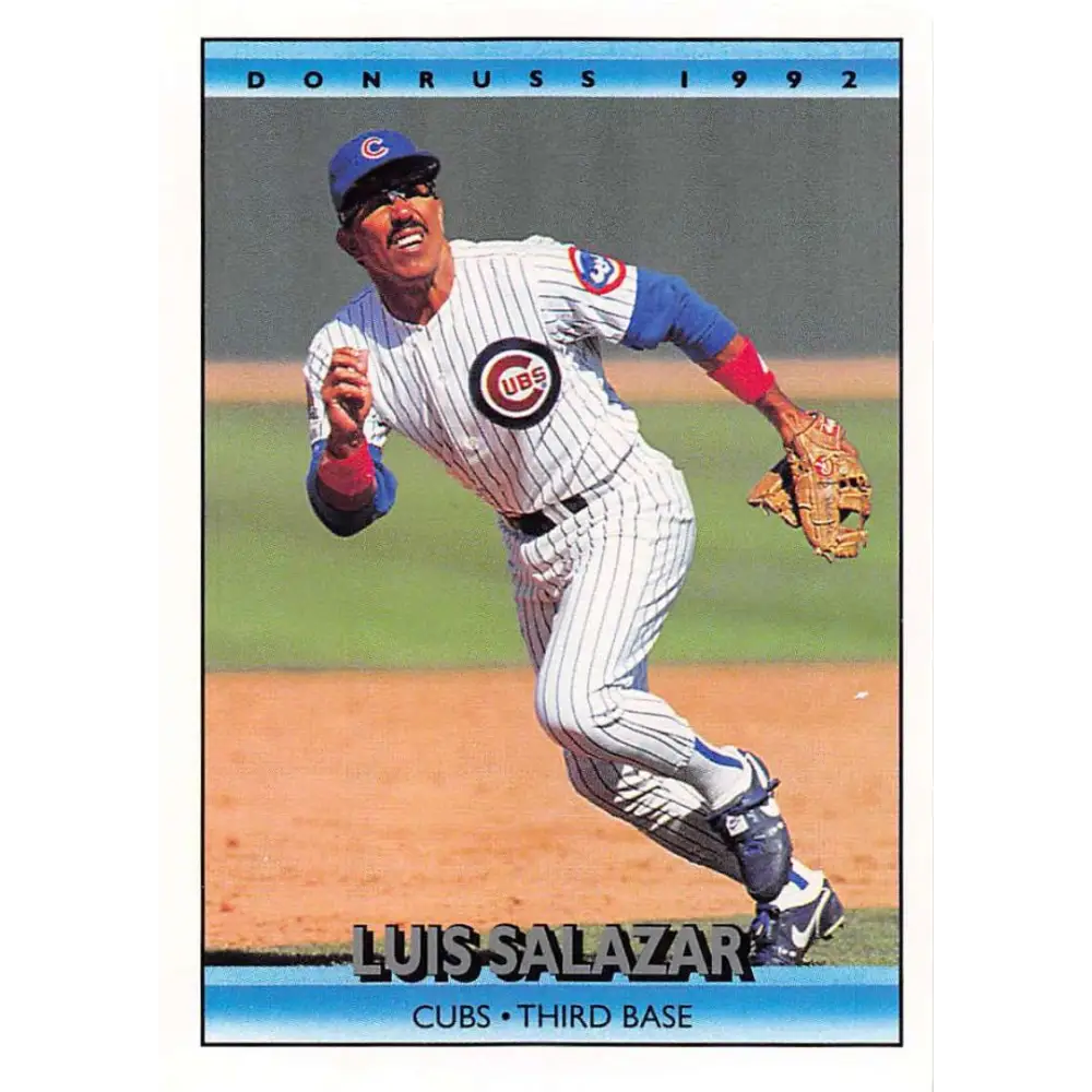 1992 Donruss #152 Luis Salazar NM-MT Chicago Cubs Baseball Card Image 1