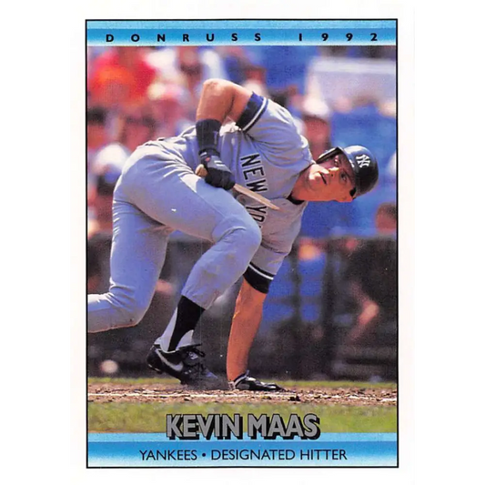 1992 Donruss #153 Kevin Maas NM-MT New York Yankees Baseball Card Image 1