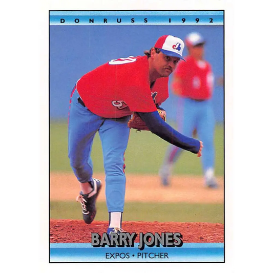 1992 Donruss #155 Barry Jones NM-MT Montreal Expos Baseball Card Image 1