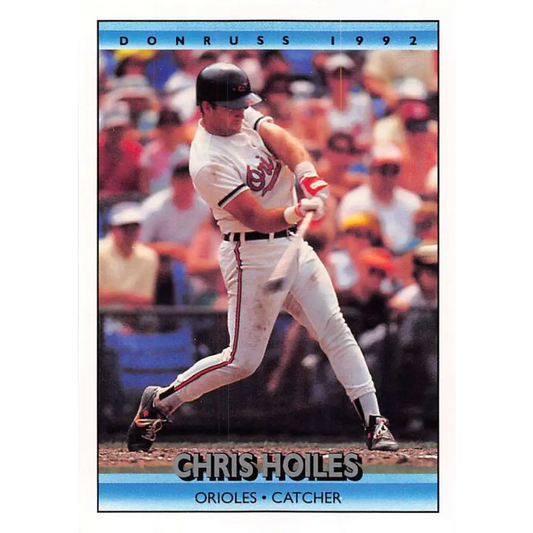 1992 Donruss #156 Chris Hoiles NM-MT Baltimore Orioles Baseball Card Image 1