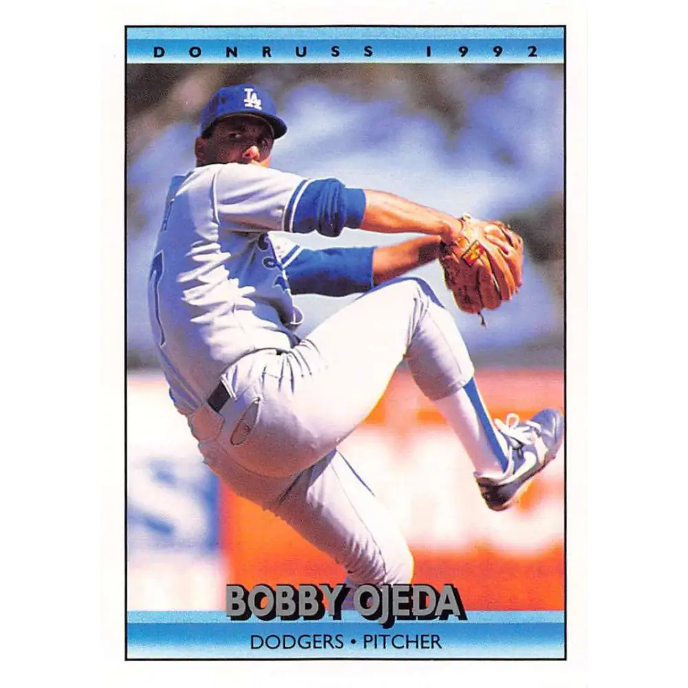 1992 Donruss #157 Bob Ojeda NM-MT Los Angeles Dodgers Baseball Card Image 1