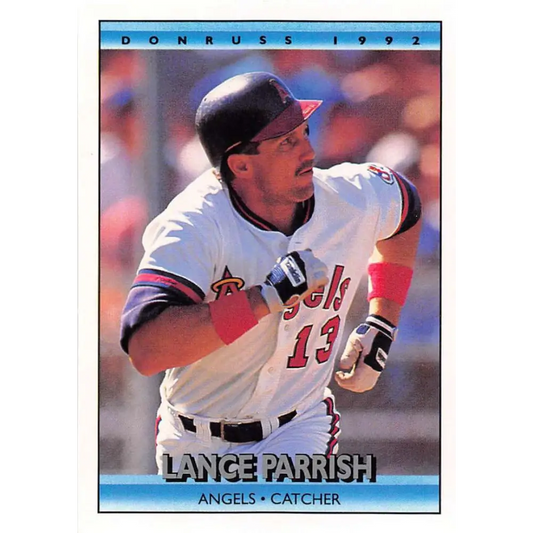 1992 Donruss #166 Lance Parrish NM-MT California Angels Baseball Card Image 1
