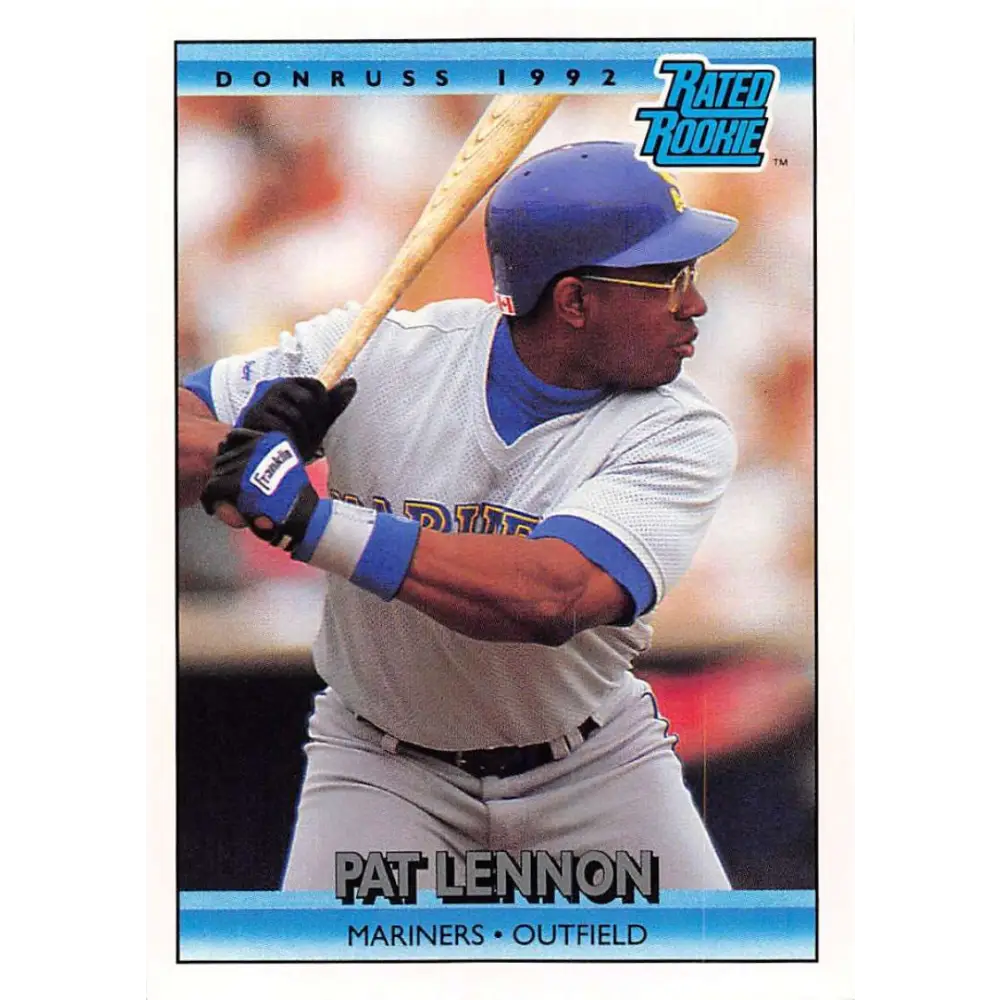 1992 Donruss #17 Pat Lennon RR NM-MT Seattle Mariners Baseball Card Image 1