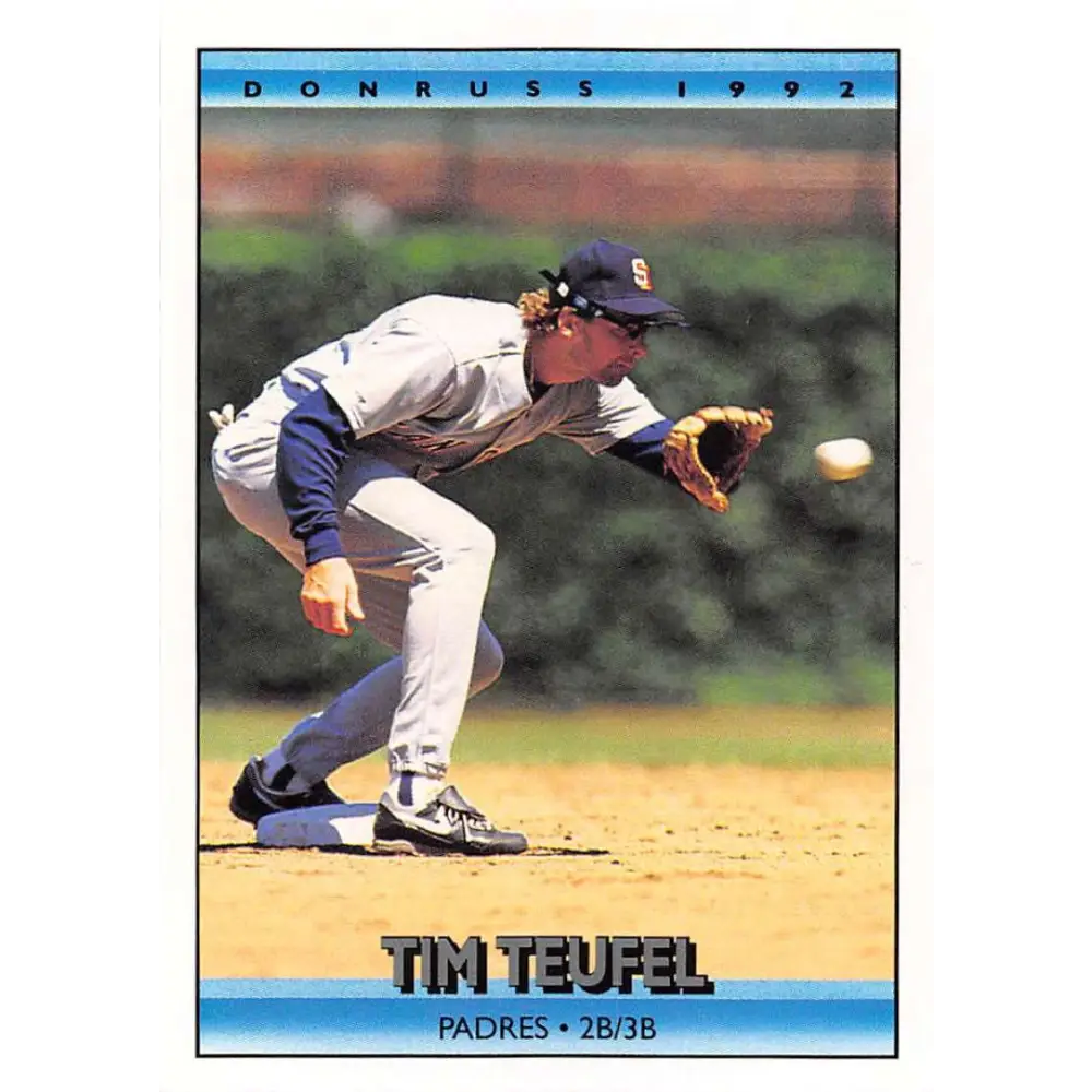 1992 Donruss #171 Tim Teufel NM-MT San Diego Padres Baseball Card Image 1