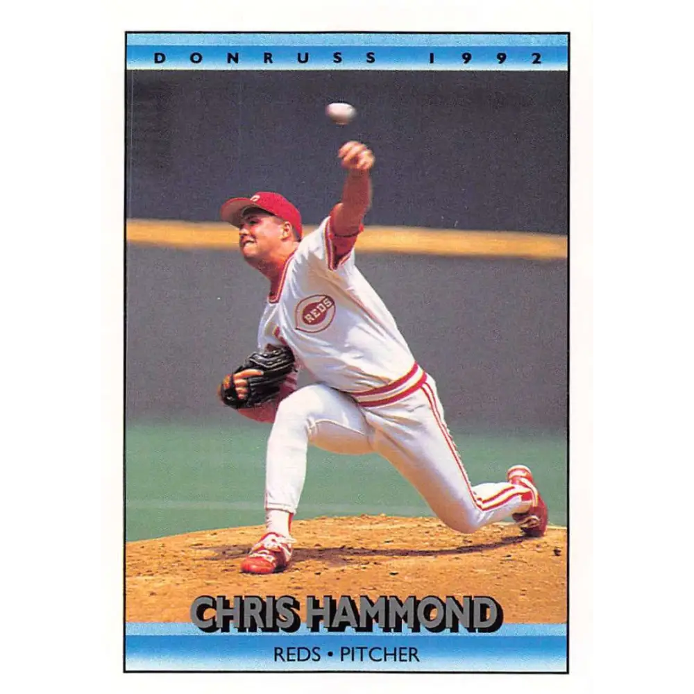 1992 Donruss #172 Chris Hammond NM-MT Cincinnati Reds Baseball Card Image 1
