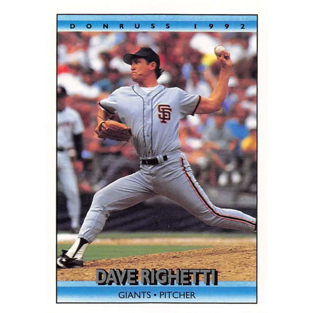 1992 Donruss #174 Dave Righetti NM-MT San Francisco Giants Baseball Card Image 1