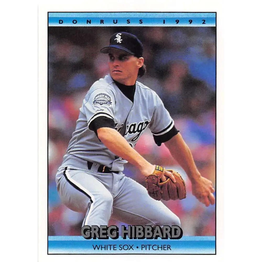 1992 Donruss #178 Greg Hibbard NM-MT Chicago White Sox Baseball Card Image 1
