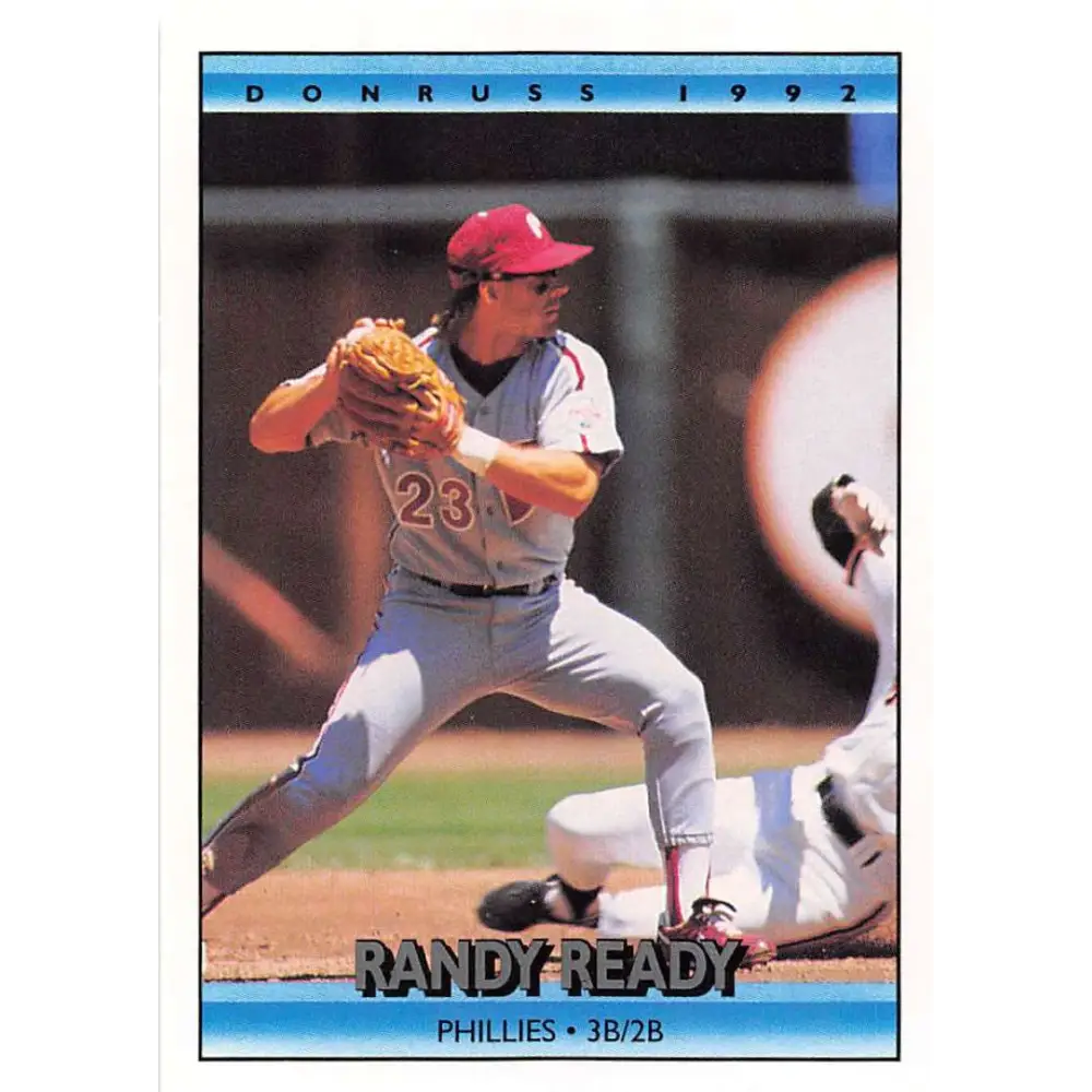 1992 Donruss #179 Randy Ready NM-MT Philadelphia Phillies Baseball Card Image 1