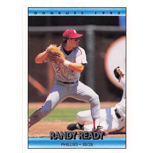 1992 Donruss #179 Randy Ready NM-MT Philadelphia Phillies Baseball Card Image 1