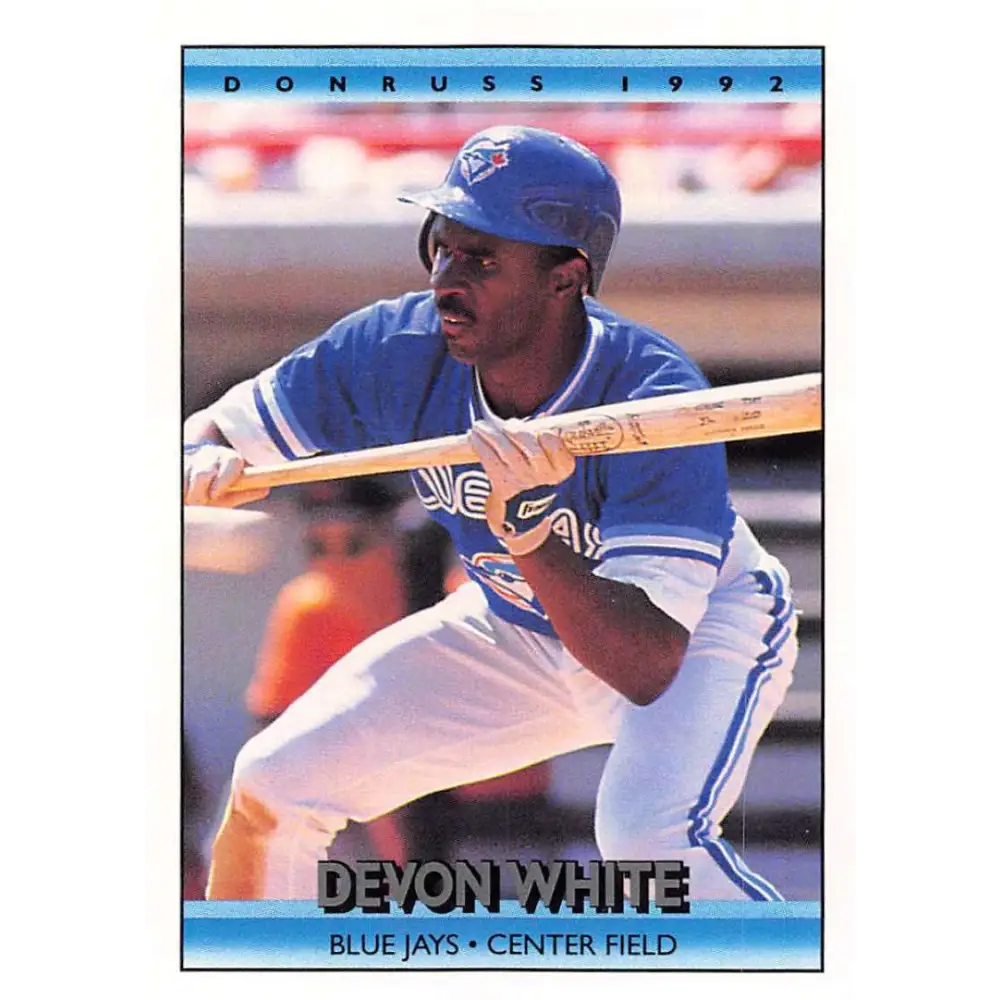 1992 Donruss #180 Devon White NM-MT Toronto Blue Jays Baseball Card Image 1