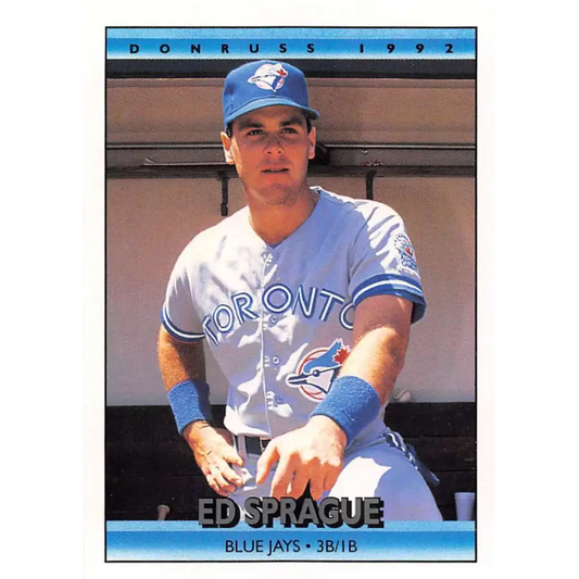 1992 Donruss #187 Ed Sprague NM-MT Toronto Blue Jays Baseball Card Image 1
