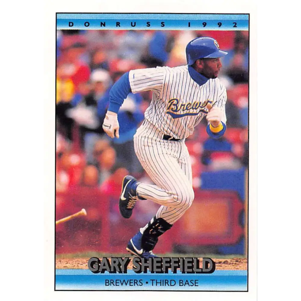 1992 Donruss #192 Gary Sheffield NM-MT Milwaukee Brewers Baseball Card Image 1