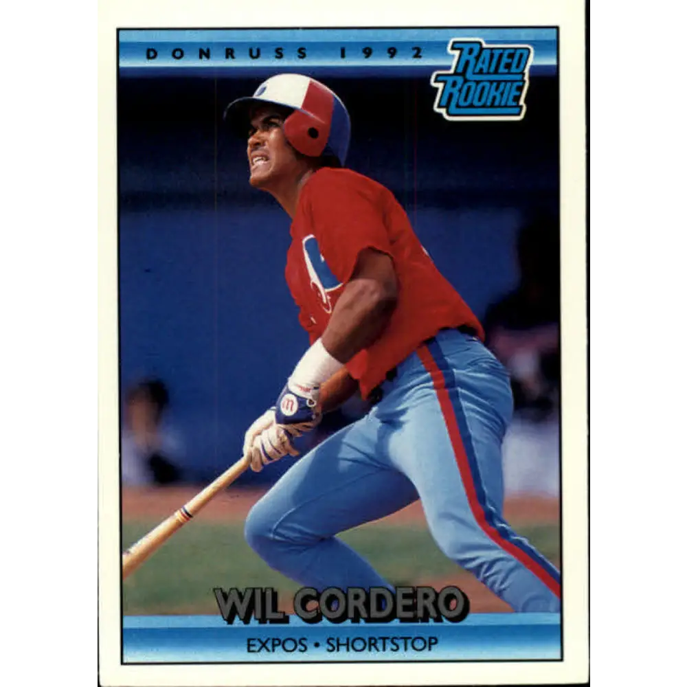 1992 Donruss #2 Wil Cordero RR NM-MT Montreal Expos Baseball Card Image 1